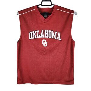 Mens Red Oklahoma Sooners Pro Edge Sleeveless Jersey Shirt Sleeveless Size XL